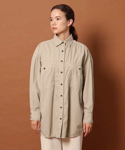 DRESSTERIOR（ドレステリア）の「◆製品染ワークシャツ（シャツ/ブラウス・レディース・チャコールグレー/ベージュ/レンガ・38/36）」の5枚目の写真