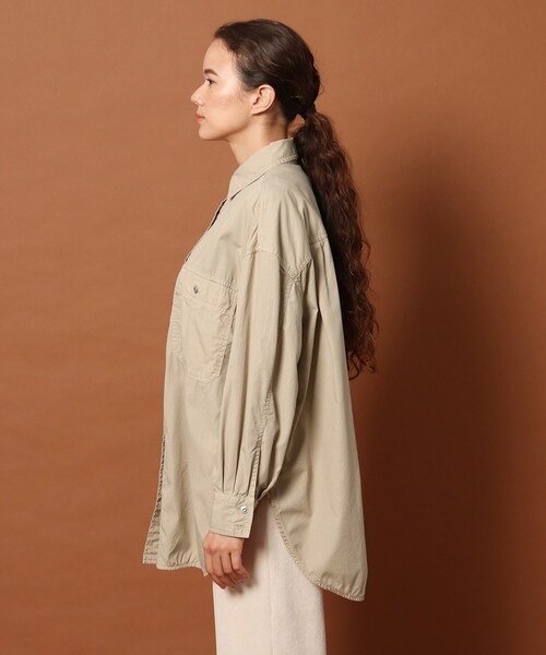 DRESSTERIOR（ドレステリア）の「◆製品染ワークシャツ（シャツ/ブラウス・レディース・チャコールグレー/ベージュ/レンガ・38/36）」の6枚目の写真