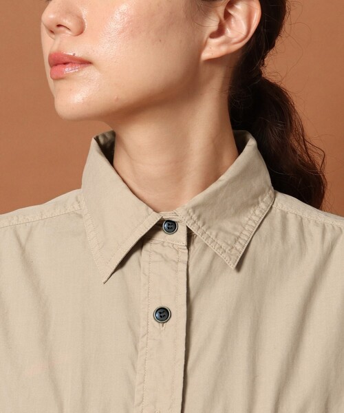 DRESSTERIOR（ドレステリア）の「◆製品染ワークシャツ（シャツ/ブラウス・レディース・チャコールグレー/ベージュ/レンガ・38/36）」の8枚目の写真