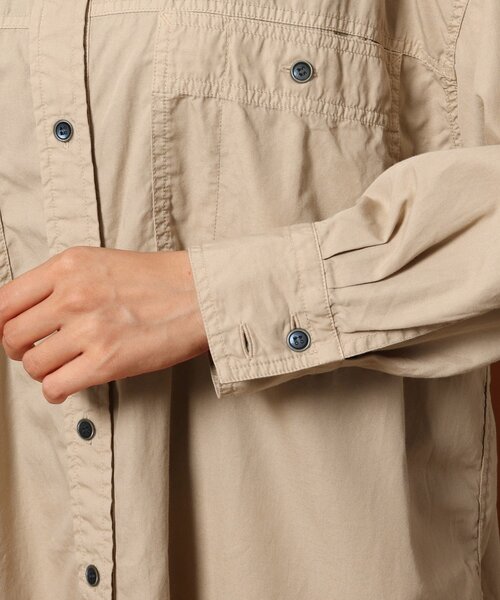 DRESSTERIOR（ドレステリア）の「◆製品染ワークシャツ（シャツ/ブラウス・レディース・チャコールグレー/ベージュ/レンガ・38/36）」の9枚目の写真