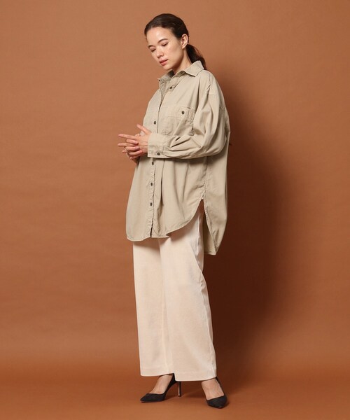 DRESSTERIOR（ドレステリア）の「◆製品染ワークシャツ（シャツ/ブラウス・レディース・チャコールグレー/ベージュ/レンガ・38/36）」の18枚目の写真