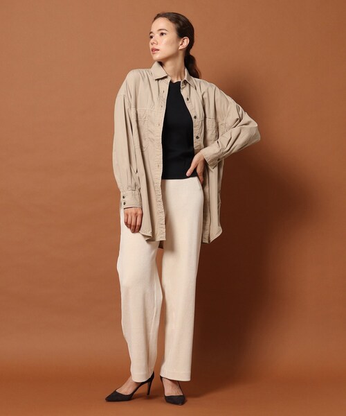 DRESSTERIOR（ドレステリア）の「◆製品染ワークシャツ（シャツ/ブラウス・レディース・チャコールグレー/ベージュ/レンガ・38/36）」の19枚目の写真