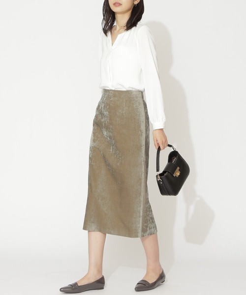 【GRACE BEAUTY BASIC】長袖シャツ/ブラウス/ベージュ/シンプル NATURAL BEAUTY BASIC｜ナチュラルビューティーベーシックの