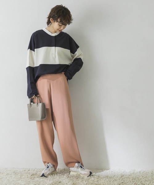 URBAN RESEARCH（アーバンリサーチ）の「インレールーズラガーシャツ（Tシャツ/カットソー・レディース・ネイビー/グレー系その他・FREE）」の7枚目の写真