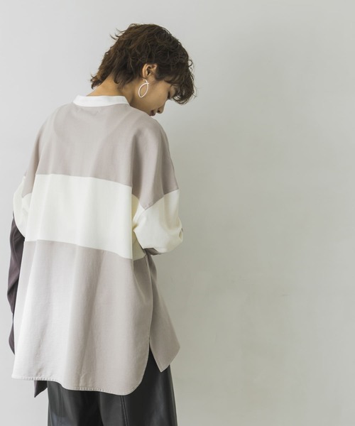URBAN RESEARCH（アーバンリサーチ）の「インレールーズラガーシャツ（Tシャツ/カットソー・レディース・ネイビー/グレー系その他・FREE）」の11枚目の写真
