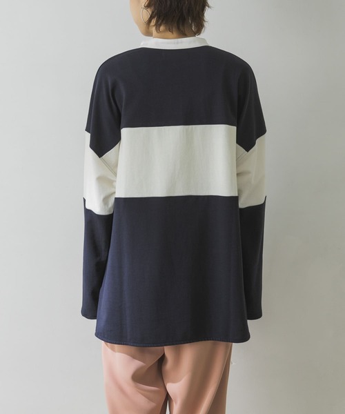 URBAN RESEARCH（アーバンリサーチ）の「インレールーズラガーシャツ（Tシャツ/カットソー・レディース・ネイビー/グレー系その他・FREE）」の16枚目の写真