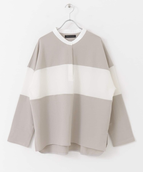 URBAN RESEARCH（アーバンリサーチ）の「インレールーズラガーシャツ（Tシャツ/カットソー・レディース・ネイビー/グレー系その他・FREE）」の17枚目の写真