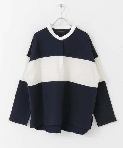 URBAN RESEARCH（アーバンリサーチ）の「インレールーズラガーシャツ（Tシャツ/カットソー・レディース・ネイビー/グレー系その他・FREE）」の18枚目の写真