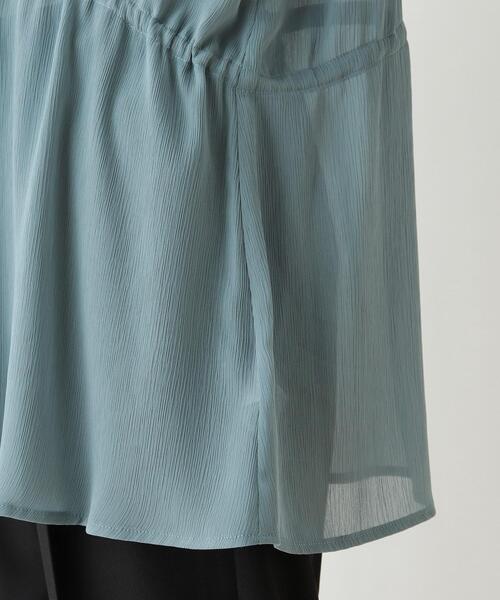 Cutie Blonde(キューティーブロンド)の「◆【S-L】ウエストドロストブラウス(シャツ/ブラウス・レディース・ブルー/ブラック/アイボリー・03/02/01)」の5枚目の写真