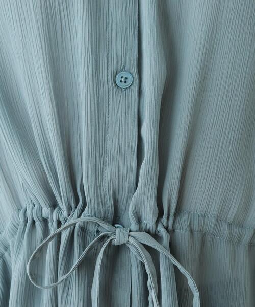 Cutie Blonde(キューティーブロンド)の「◆【S-L】ウエストドロストブラウス(シャツ/ブラウス・レディース・ブルー/ブラック/アイボリー・03/02/01)」の8枚目の写真