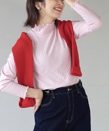 【主役にも名脇役にも！】ロングスリーブ リブカットソー［タートルネック］