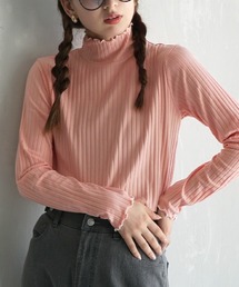 zootie（ズーティー）の「【主役にも名脇役にも！】ロングスリーブ リブカットソー［タートルネック］（Tシャツ/カットソー）」