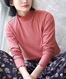 【主役にも名脇役にも！】ロングスリーブ リブカットソー［タートルネック］