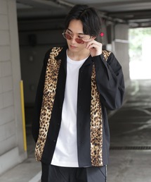JACKROSE（ジャックローズ）の「JE ヒョウ柄切り替えシャツ/開襟 長袖