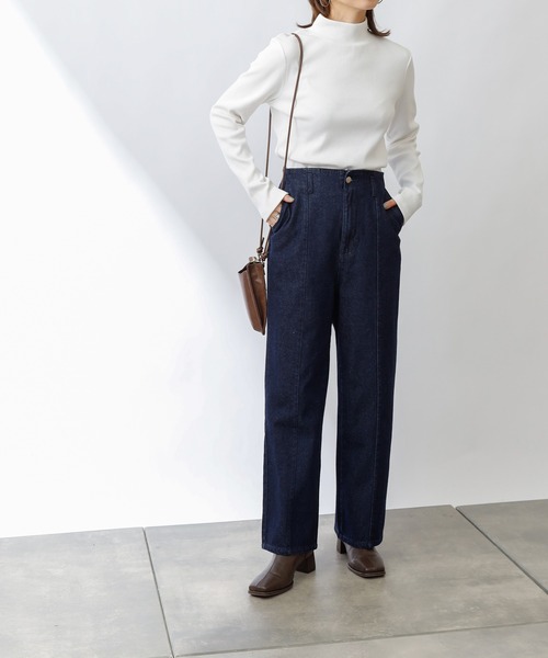 COLONY 2139（コロニートゥーワンスリーナイン）の「ギザコットンリブハイネック長袖Tシャツ/ロンT（Tシャツ/カットソー・レディース・ホワイト/ブラック/グリーン・SMALL/MEDIUM/LARGE）」の18枚目の写真