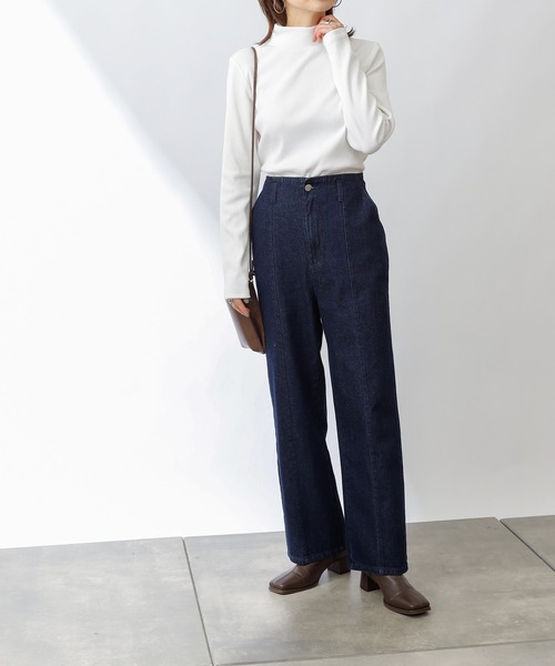 COLONY 2139（コロニートゥーワンスリーナイン）の「ギザコットンリブハイネック長袖Tシャツ/ロンT（Tシャツ/カットソー・レディース・ホワイト/ブラック/グリーン・SMALL/MEDIUM/LARGE）」の20枚目の写真