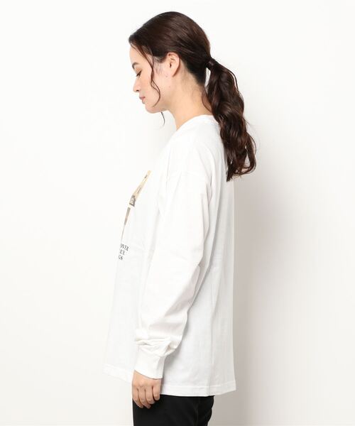 LOWRYS FARM（ローリーズファーム）の「アソートフォトロンＴＬＳ　227960（Tシャツ/カットソー・レディース・ホワイト/ホワイト系その他/チャコールグレー/グレー系その他・FREE）」の5枚目の写真