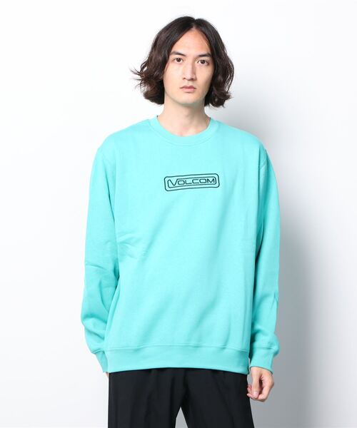 VOLCOM（ボルコム）の「CATCH 91 CREW FLEECE（スウェット・メンズ・グレー/グリーン系・LARGE/SMALL/MEDIUM/X-LARGE）」の6枚目の写真
