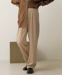 Bab | 【WEB限定】サテン裾絞りパンツ(その他パンツ)