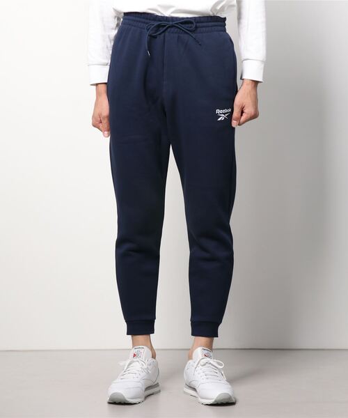 Reebok（リーボック）の「トレーニング エッセンシャルズ ビッグ ロゴ ジョガー / Training Essentials Big Logo Jogger（スウェットパンツ・メンズ・ネイビー・LARGE/XX-LARGE/X-LARGE/X-SMALL/SMALL/XXX-LARGE/MEDIUM）」の8枚目の写真