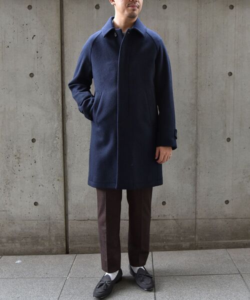 SHIPS(シップス)の「SHIPS: ダブルフェイス ネイビー ソリッド カーコート(その他アウター・メンズ・ネイビー・SMALL/MEDIUM/LARGE/X-LARGE)」の4枚目の写真