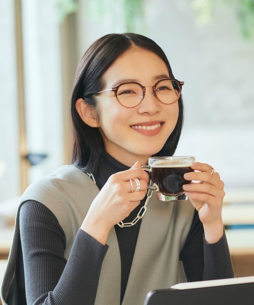 UNITED ARROWS（ユナイテッドアローズ）の「ボストン型 めがね｜Zoff｜UNITED ARROWS  (ゾフ｜ユナイテッドアローズ)（メガネ・レディース・ブラック/ライトグレー/ブラウン系その他・FREE）」の13枚目の写真