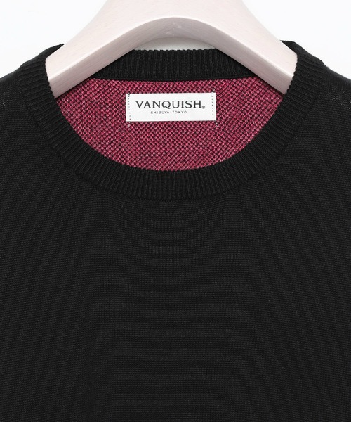 VANQUISH（ヴァンキッシュ）の「Blossom flower KNIT　＊（ニット/セーター・メンズ・ブラック/カーキ・M/L）」の9枚目の写真