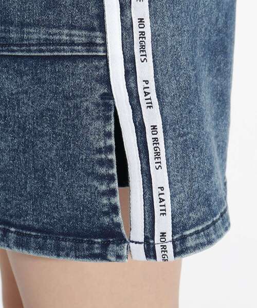 PINK-latte（ピンクラテ）の「◆微起毛イージー台形スカート（スカート・キッズ・ブラック/ライトベージュ/ブルー系3/ブルー系9・02/14/15 /16）」の10枚目の写真