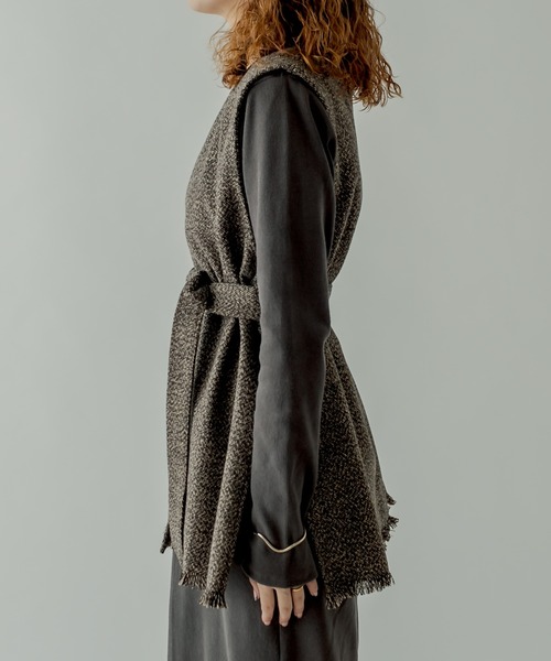 mystic（ミスティック）の「フリンジベストワンピースSET（ワンピース・レディース・ブラック/ブラウン/ベージュ・FREE）」の22枚目の写真