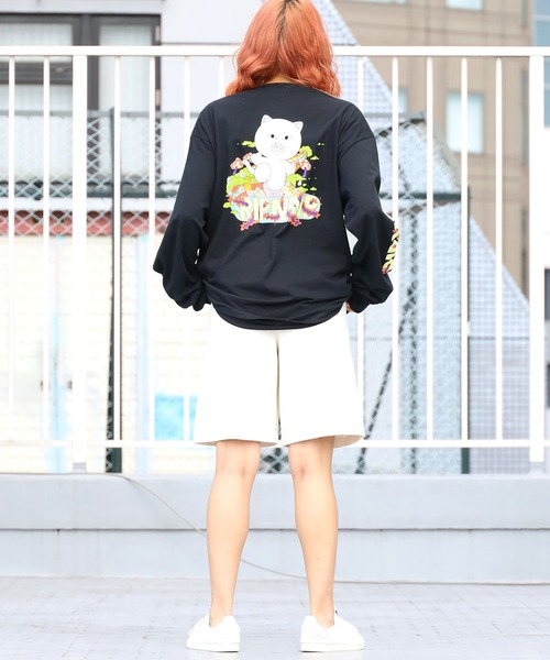 RIPNDIP(リップンディップ)の「RIPNDIP/リップンディップ Day Tripper Long Sleeve Tee ロンT バックデザイン イラスト(Tシャツ/カットソー・メンズ・ブラック・L/XL/M)」の20枚目の写真