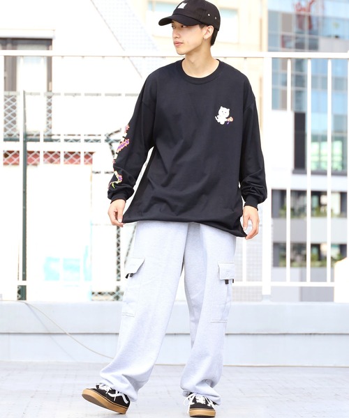RIPNDIP(リップンディップ)の「RIPNDIP/リップンディップ Day Tripper Long Sleeve Tee ロンT バックデザイン イラスト(Tシャツ/カットソー・メンズ・ブラック・L/XL/M)」の17枚目の写真