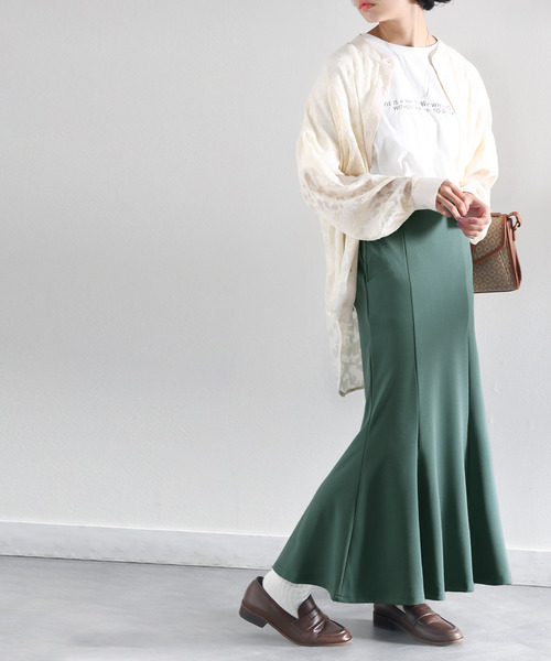 classicalelf(クラシカルエルフ)の「歩くたび、揺れ踊る。カットツイルマーメイドスカート(スカート・レディース・ブラウン/ブラック/ライトブルー/ブルー/グリーン・SMALL/MEDIUM/LARGE/X-LARGE)」の8枚目の写真