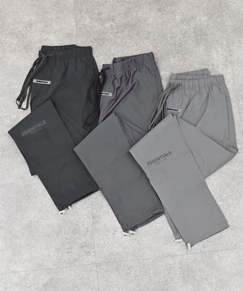 FOG ESSENTIALS（エフオージーエッセンシャルズ）の「FOG ESSENTIALS エフオージー エッセンシャルズ ナイロン混 トラックパンツ（スラックス・メンズ・ブラック/シルバー/A・M/L/XL）」の14枚目の写真
