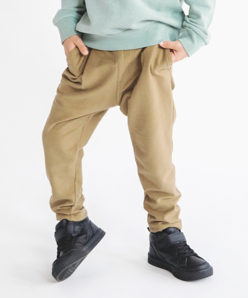 BRANSHES(ブランシェス)の「【やわらか・あったか】イージー&イージーテーパードパンツ(スウェットパンツ・キッズ・ベージュ/ブラック/ブルー/ブラウン・90/100/150/120/130/110/140)」の3枚目の写真