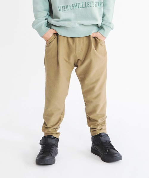 BRANSHES(ブランシェス)の「【やわらか・あったか】イージー&イージーテーパードパンツ(スウェットパンツ・キッズ・ベージュ/ブラック/ブルー/ブラウン・90/100/150/120/130/110/140)」の17枚目の写真