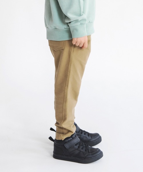 BRANSHES(ブランシェス)の「【やわらか・あったか】イージー&イージーテーパードパンツ(スウェットパンツ・キッズ・ベージュ/ブラック/ブルー/ブラウン・90/100/150/120/130/110/140)」の19枚目の写真