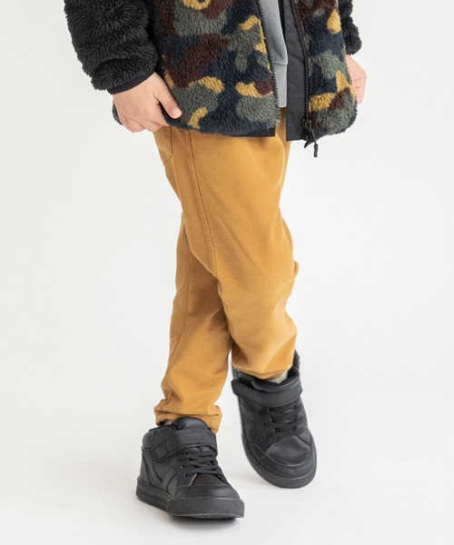 BRANSHES(ブランシェス)の「【やわらか・あったか】イージー&イージーテーパードパンツ(スウェットパンツ・キッズ・ベージュ/ブラック/ブルー/ブラウン・90/100/150/120/130/110/140)」の7枚目の写真