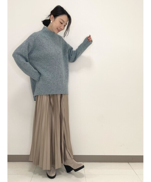 DRESKIP（ドレスキップ）の「◆ふわふわハイネックゆったりニット（ニット/セーター・レディース・ダークブラウン/グレー系その他/ライトベージュ/グリーン系/ライトグレー/ピンク系・02/03/04）」の16枚目の写真