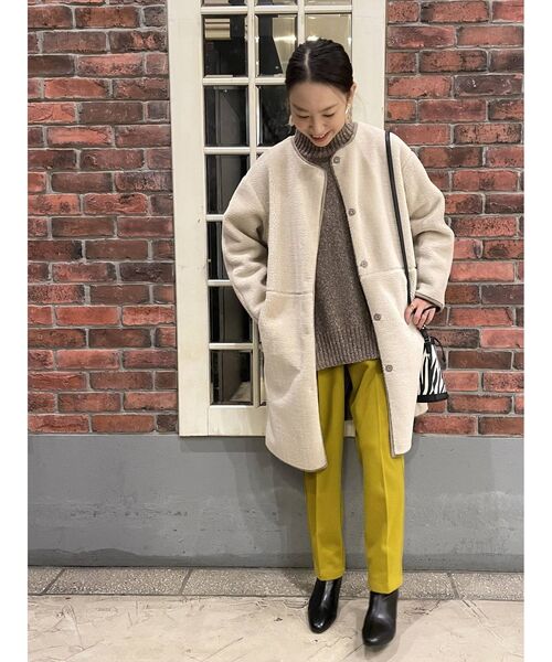 DRESKIP（ドレスキップ）の「◆ふわふわハイネックゆったりニット（ニット/セーター・レディース・ダークブラウン/グレー系その他/ライトベージュ/グリーン系/ライトグレー/ピンク系・02/03/04）」の12枚目の写真