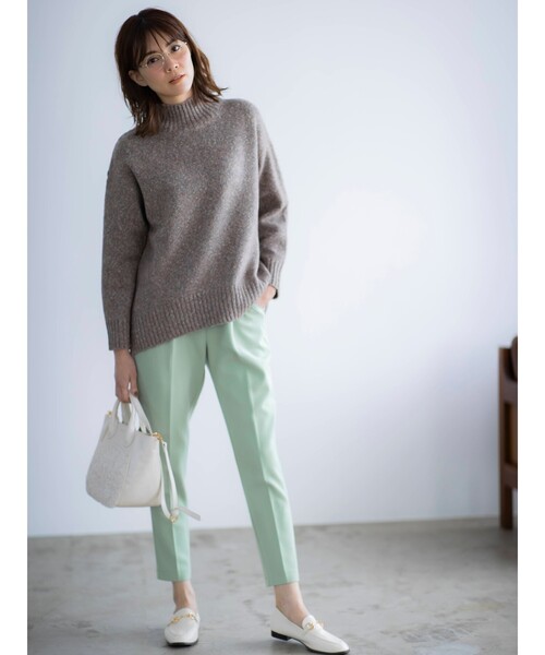 DRESKIP（ドレスキップ）の「◆ふわふわハイネックゆったりニット（ニット/セーター・レディース・ダークブラウン/グレー系その他/ライトベージュ/グリーン系/ライトグレー/ピンク系・02/03/04）」の19枚目の写真