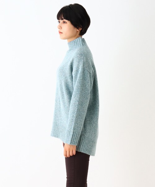 DRESKIP（ドレスキップ）の「◆ふわふわハイネックゆったりニット（ニット/セーター・レディース・ダークブラウン/グレー系その他/ライトベージュ/グリーン系/ライトグレー/ピンク系・02/03/04）」の21枚目の写真