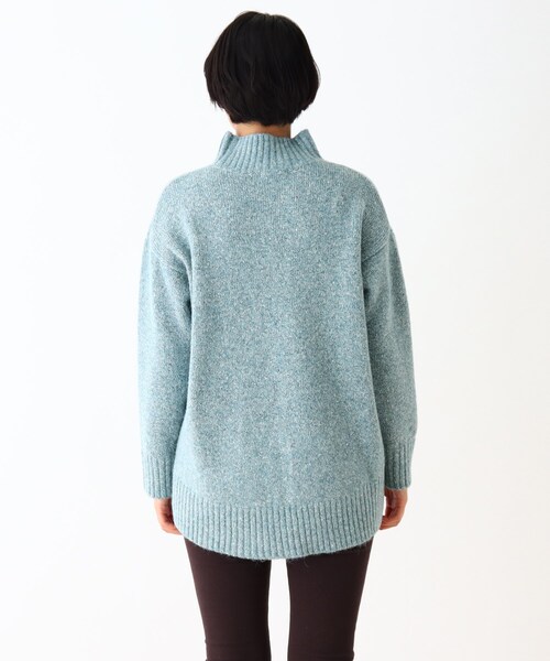 DRESKIP（ドレスキップ）の「◆ふわふわハイネックゆったりニット（ニット/セーター・レディース・ダークブラウン/グレー系その他/ライトベージュ/グリーン系/ライトグレー/ピンク系・02/03/04）」の22枚目の写真