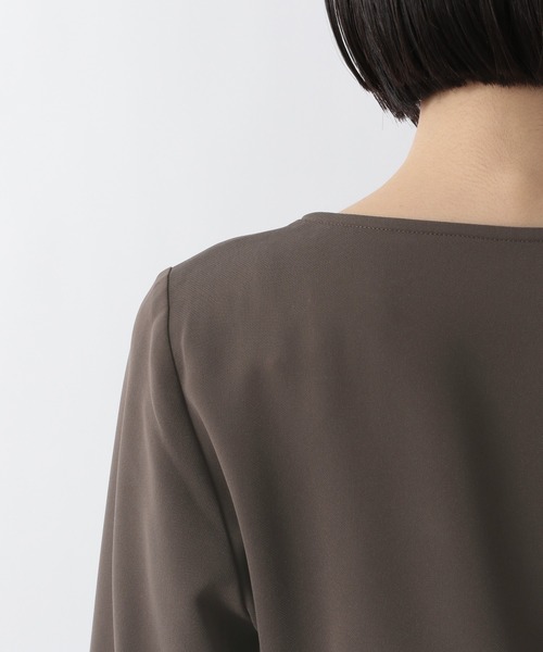 LOWRYS FARM（ローリーズファーム）の「マエボタンワンピコート（ワンピース・レディース・チャコール/ブラック/アイボリー・マルチサイズ）」の6枚目の写真