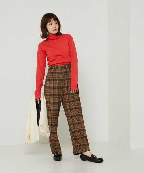 FREAK'S STORE（フリークスストア）の「フライスカットタートル（Tシャツ/カットソー・レディース・ホワイト/ブラック/レッド/マスタード・ﾌﾘ-）」の8枚目の写真