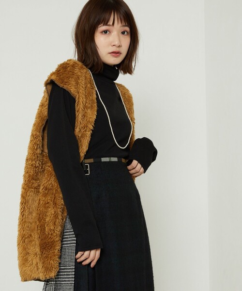 FREAK'S STORE（フリークスストア）の「フライスカットタートル（Tシャツ/カットソー・レディース・ホワイト/ブラック/レッド/マスタード・ﾌﾘ-）」の16枚目の写真