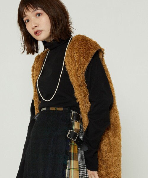 FREAK'S STORE（フリークスストア）の「フライスカットタートル（Tシャツ/カットソー・レディース・ホワイト/ブラック/レッド/マスタード・ﾌﾘ-）」の17枚目の写真