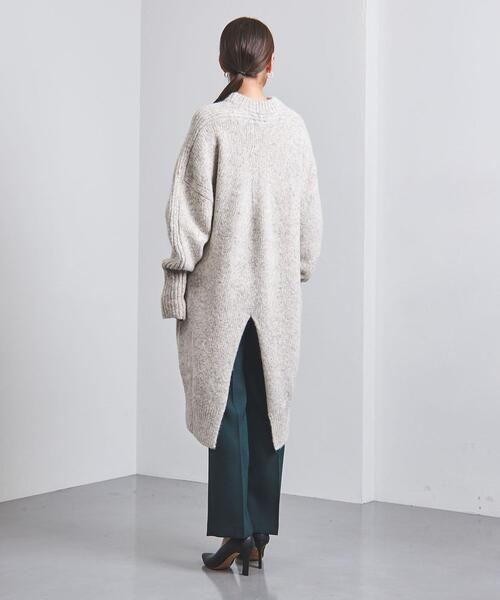 HYKE（ハイク）の「＜HYKE（ハイク）＞クルーネック ニットワンピース ■■■（ワンピース・レディース・グレー/ライトグレー・1）」の5枚目の写真
