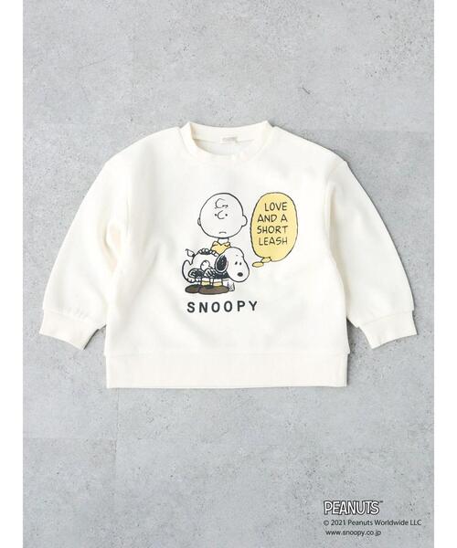 koe(コエ)の「PEANUTS スヌーピー裏起毛プルオーバー*(スウェット・キッズ・ピンク/ブルー/グレー/オフホワイト/ベージュ/グリーン/ブラウン/ネイビー/ミント/サックスブルー/チャコールグレー/ホワイト・100/110/120/130)」の14枚目の写真