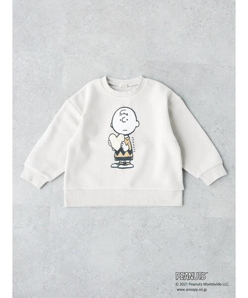 koe(コエ)の「PEANUTS スヌーピー裏起毛プルオーバー*(スウェット・キッズ・ピンク/ブルー/グレー/オフホワイト/ベージュ/グリーン/ブラウン/ネイビー/ミント/サックスブルー/チャコールグレー/ホワイト・100/110/120/130)」の15枚目の写真