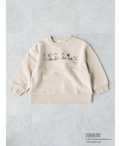 koe(コエ)の「PEANUTS スヌーピー裏起毛プルオーバー*(スウェット・キッズ・ピンク/ブルー/グレー/オフホワイト/ベージュ/グリーン/ブラウン/ネイビー/ミント/サックスブルー/チャコールグレー/ホワイト・100/110/120/130)」の18枚目の写真